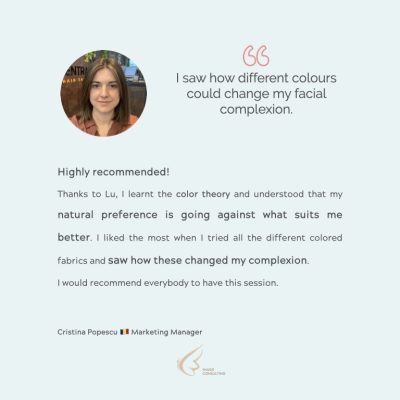 Colour consultation client feedback